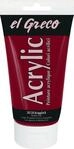 KREUL 28528 - El Greco Acrylic, 150 ml Tube in krapplack, hochpigmentierte,