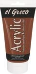 KREUL 28522 - El Greco Acrylic, 150 ml Tube in umbra gebrannt, hochpigmentierte,