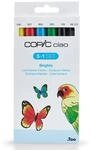 COPIC Ciao Marker 5+1 Set "Leuchtende Farben", 5 Allround-Layoutmarker, mit...