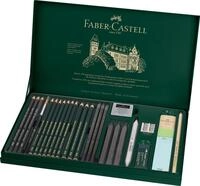 Faber-Castell 112974 - Pitt Graphite Set Zeichenset 26-teilig, professionelles