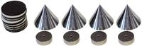 dynavox 204605 4x Boxenspikes Noisekiller Lautsprecher Absorber Spikes chrome