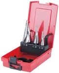 KS Tools 330.2210 HSS Stufenbohrersatz zweischneidig 3-teilig 4 bis 30mm