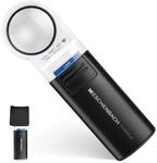 Eschenbach Optik mobilux LED Lupe mit 10x-Vergr&ouml;&szlig;erung und Linsengr&ouml;&szlig;e 35mm