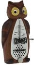 Wittner Metronom Taktell Tierform Serie 839 - Kunststoffgeh&auml;use - Ohne Glocke - Eule