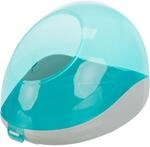 Trixie 63002 Sandbad f&uuml;r Chinchillas und Degus, 27 &times; 18 &times; 16 cm, t&uuml;rkis/grau