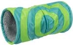 Trixie 6284 Kuscheltunnel f&uuml;r Kleintiere, &oslash; 15 &times; 35 cm, grau/gr&uuml;n