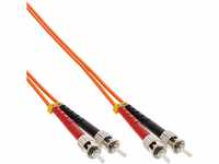InLine 81501 LWL Duplex Kabel, ST/ST, 50/125µm, OM2, 1m