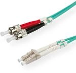ROLINE LWL-Kabel 50/125&micro;m OM3, LC/ST, t&uuml;rkis, 10 m