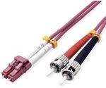 VALUE LWL-Kabel 50/125&micro;m OM4, LC/ST, violett, 1 m