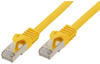 Netzwerkkabel S/FTP PIMF Cat. 7 7,50 Meter gelb Patchkabel Gigabit Ethernet LAN...