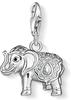 Thomas Sabo Damen Charm-Anhänger Elefant 925 Sterling Silber 1050-041-14