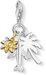 THOMAS SABO Charm-Anh&auml;nger Palme, Sonne, Flugzeug 925er Sterlingsilber; 750er