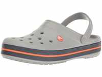 Crocs Unisex Adult Crocband Clog, Light Grey/Navy,36/37 EU