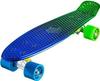 Ridge Unisex-Youth R22-SILTK-UV-BLUE-GREEN Skateboard, Blau/Grün, 56 cm