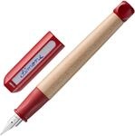 Lamy abc red F&uuml;ller mit polierter Stahlfeder in Strichbreite A