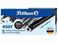 Pelikan 310615 Tintenpatronen 4001 GTP/5, 5-er Pack, brillant-schwarz