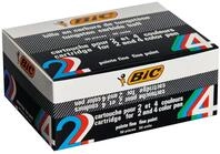 BIC 4 Farben Kugelschreiberminen gr&uuml;n 4 Colours, 50er Pack, dokumentenechte Tinte,