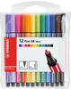 Premium-Filzstift - STABILO Pen 68 Mini - 12er Pack - mit 12 verschiedenen...