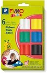 STAEDTLER 8032 01 - Fimo kids Materialpackung Colour Pack, basic, 6 x 42 g 