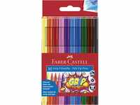 Faber-Castell 155310 - Fasermaler GRIP Colour Marker, Strichbreite 3,0 mm, 10er...