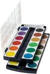 Herlitz 10199933 Schulmalfarben bzw. Deckfarbkasten, 24 Farben inklusive...