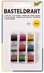 folia 79909 - Basteldraht - Set mit 9 Spulen, sortiert in 9 Farben - ideal zur