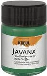 KREUL 91946 - Javana Stoffmalfarbe f&uuml;r helle Stoffe, 50 ml Glas in dunkelgr&uuml;n,