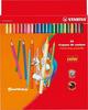 Buntstift - STABILO color - 24er Pack - mit 24 verschiedenen Farben inkl. 4