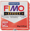 STAEDTLER 8020-204 - Fimo Effect Normalblock, 57 g, rot transluzent