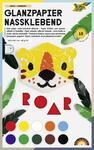 folia 750 - Mappe mit farbig sortiertem Buntpapier, gummiert, 10 Blatt, 80...