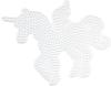 Hama Perlen 315 Große Stiftplatte Einhorn Pegasus in weiß für Midi Bügelperlen