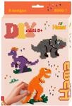 Hama Perlen 3434 Geschenk-Set Dino mit ca. 2.000 bunten Midi B&uuml;gelperlen mit