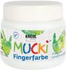 KREUL 23101 - Mucki leuchtkräftige Fingerfarbe, 150 ml in weiß, auf...