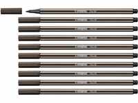 Premium-Filzstift - STABILO Pen 68 - 10er Pack - umbra