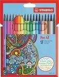 STABILO - Premium-Filzstift - Pen 68 | 18er Pack