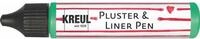 KREUL 49815 - Pluster und Liner Pen maigr&uuml;n, 29 ml, Plusterfarbe zum Dekorieren und