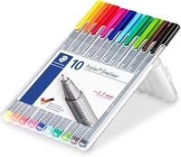 STAEDTLER Fineliner triplus, superfeine, metallgefasste Spitze, Linienbreite ca. 0.3
