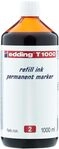 edding T 1000 Nachf&uuml;lltinte Permanentmarker - rot - 1000 ml - zum schnellen