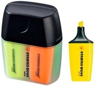 STABILO - Textmarker - BOSS MINI | 4er Box, gelb, blau, gr&uuml;n, orange