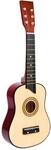 small foot Gitarre "Natur" aus Holz, mit sechs Nylonsaiten und Plektron, geeignet