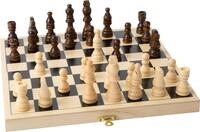 small foot Reisespiel Schach aus Holz, ca. 26 x 26 x 2 cm, aufklappbare Holzkassette