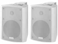 MONACOR MKA-50SET/WS aktives 2-Wege-Stereo Lautsprecherboxen-System, eine...