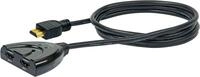 SCHWAIGER -HDM21A 531- HDMI-Umschalter/Verteilerkabel/ 2 IN > 1 Out/ 2X...