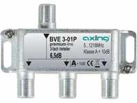 Axing BVE 3-01P 3-fach Verteiler Kabelfernsehen CATV Multimedia DVB-T2 Klasse...