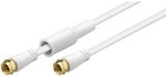 goobay Flaches Sat Antennenkabel 5m, 80dB 2-fach geschirmt, Koaxialkabel zum...