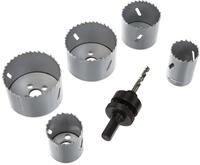 wolfcraft Bi-Metall-Lochs&auml;geneinsatz-Set &bdquo;Elektro und Sanit&auml;r, 6-tlg. I...