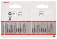 Bosch Zubeh&ouml;r 2607001555 Schrauberbit Extra-Hart PZ 1, 25 mm, 10 St&uuml;ck