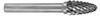Ruko 116030 Hartmetall-Frässtifte HM Form F Rundbogen (RBF) 6,0 mm