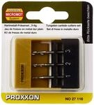 Proxxon 27116 Vollhartmetall - Schaftfr&auml;ser - Satz, 3 - teiliger Satz Silber