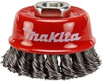 Makita P-04488 Topfb&uuml;rste &Oslash; 65 mm, gezopft, verzinkter Stahldraht, M14 Gewinde